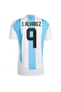 Argentinië Julian Alvarez #9 Voetbaltruitje Thuis tenue Copa America 2024 Korte Mouw